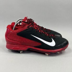 Nike Air‎ Huarache Pro Baseball Cleats Men's 13.5 Red Low Metal Athletic Shoes